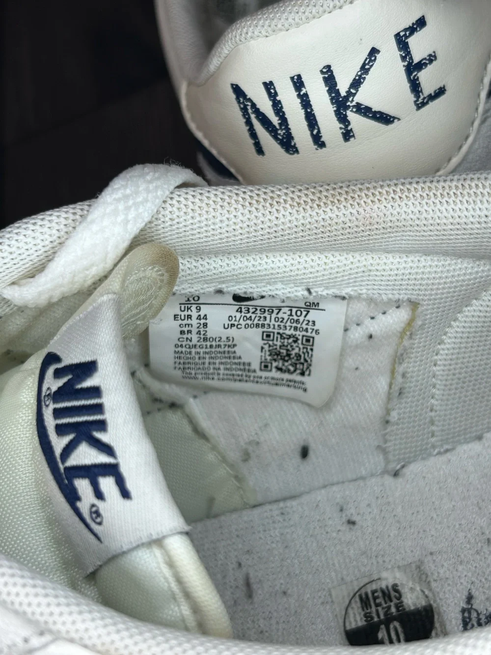 Nike Killshot 2 Leather Sail Navy Gum Sneakers Men’s 10